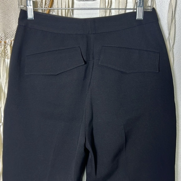 Fairy Wang NWOT Black Cropped Light Barrel Leg Trouser Size 36 - Picture 5 of 10